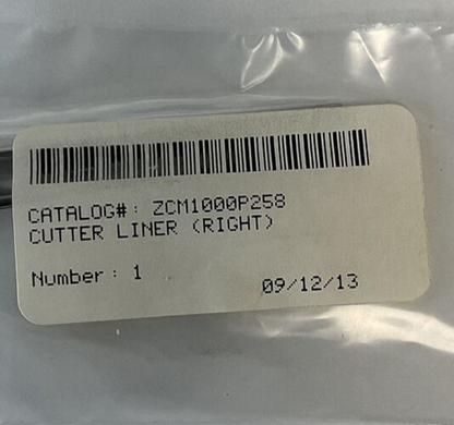 ZCM1000P258 CUTTER LINER (RIGHT) ***LOTOF20***2