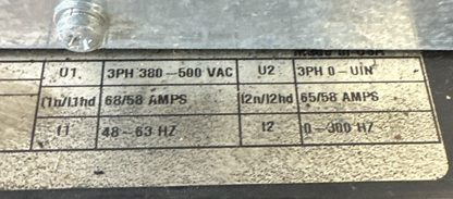 ABB ACS601-0060-5-000B1200010 AC DRIVE 3PH 380-500VAC 65/58A 48-63HZ ACS6002