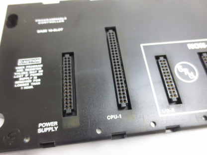 GE FANUC IC693CHS391N 10-SLOT BASE - EMI ENHANCED - CPU, POWER SUPPLY SLOTS2