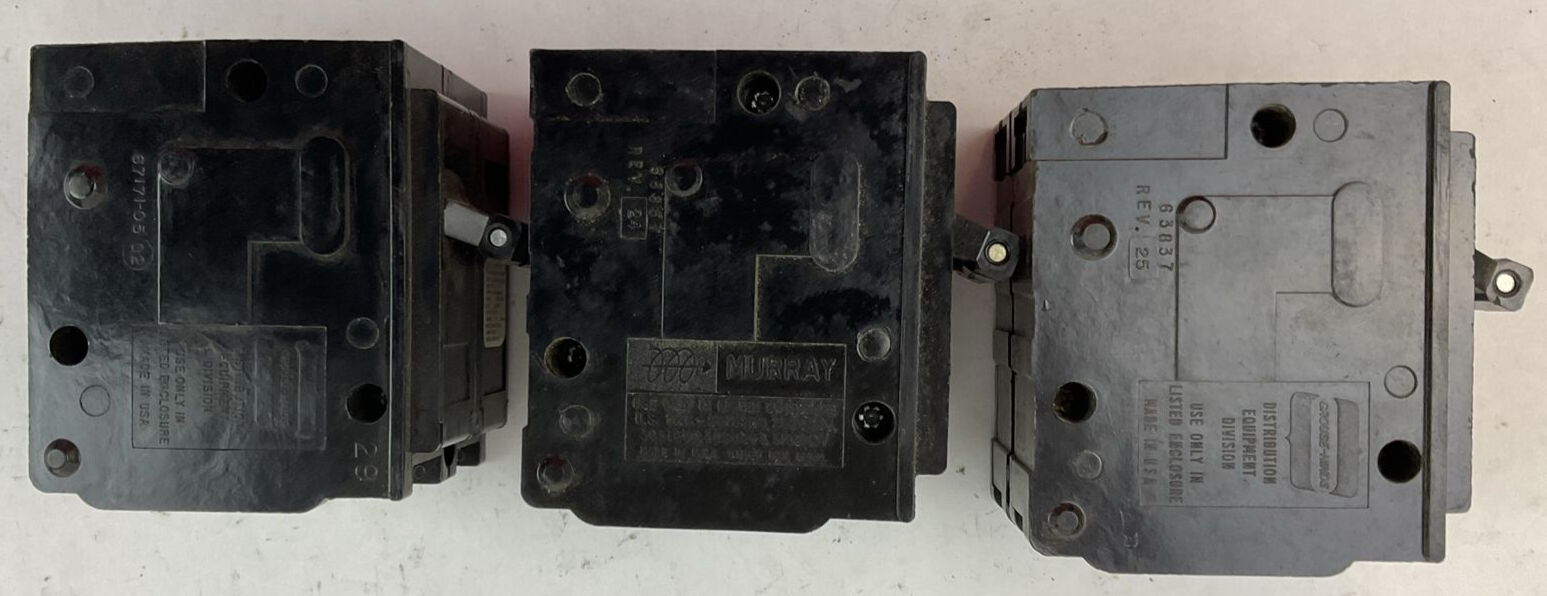 MURRAY / CROUSE-HINDS MP230 CIRCUIT BREAKER 30AMP 2POLE 120/240VAC (LOT OF 3)5