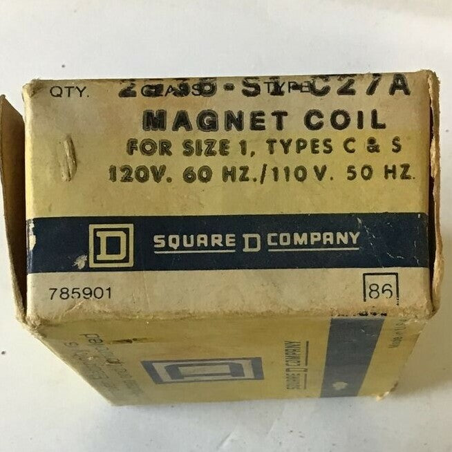 SQUARE D 2936-S1-C27A MAGNET COIL 120V60HZ/110V50HZ ***LOTOF2***2