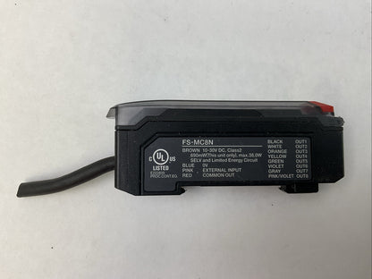 KEYENCE FS-MC8N LASER SENSOR 10-30VDC0