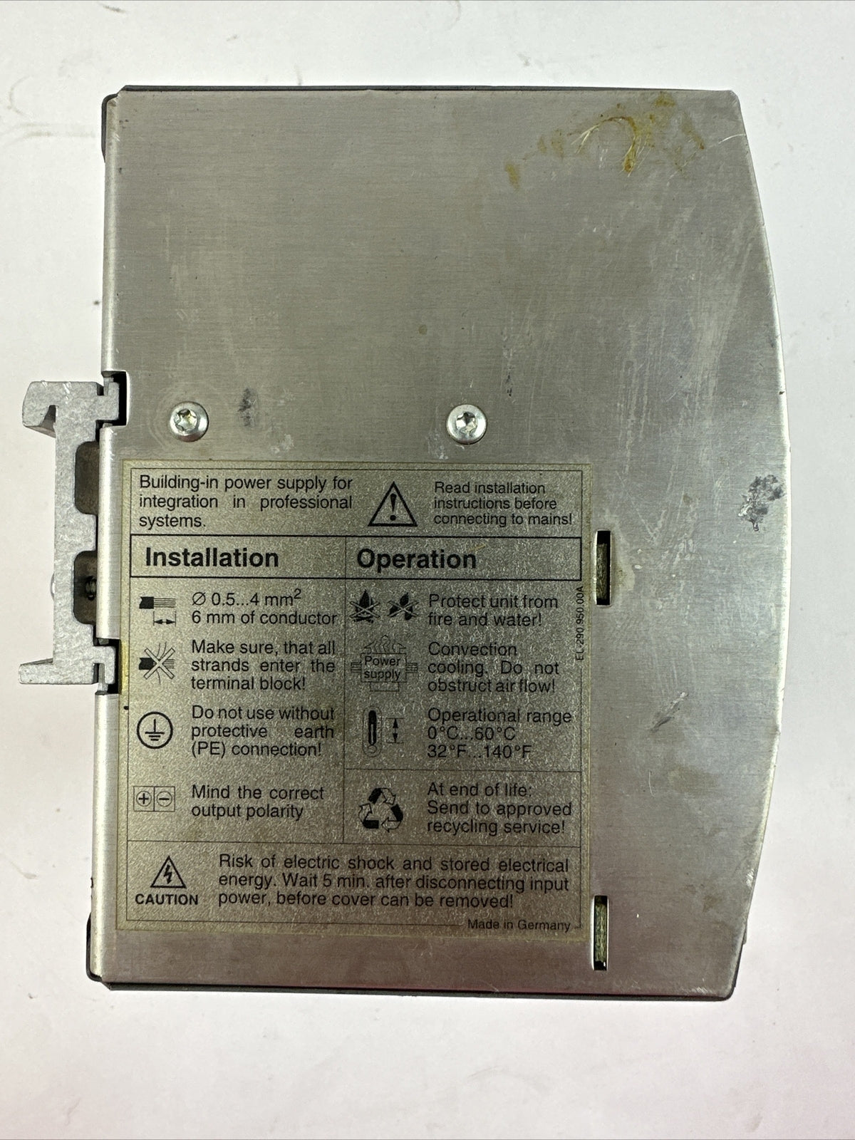 SOLA SDN 10-24-100 POWER SUPPLY 24VDC 10A 115/230VAC 6.0/2.8A1