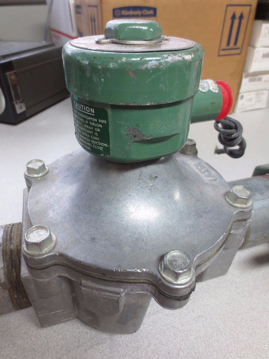 ASCO 8215A81 VALVE - 0-25psi, 2" PIPE, 110/120V, 15.4W + MOSSER AT2 BUTTERFLY0