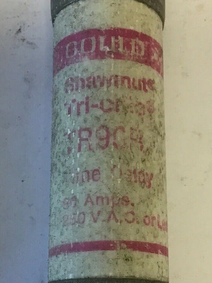 GOULD SHAWMUT TR90R TRI-ONIC 90A FUSE 250VAC DUAL ELEMENT TIME DELAY***LOTOF5***2