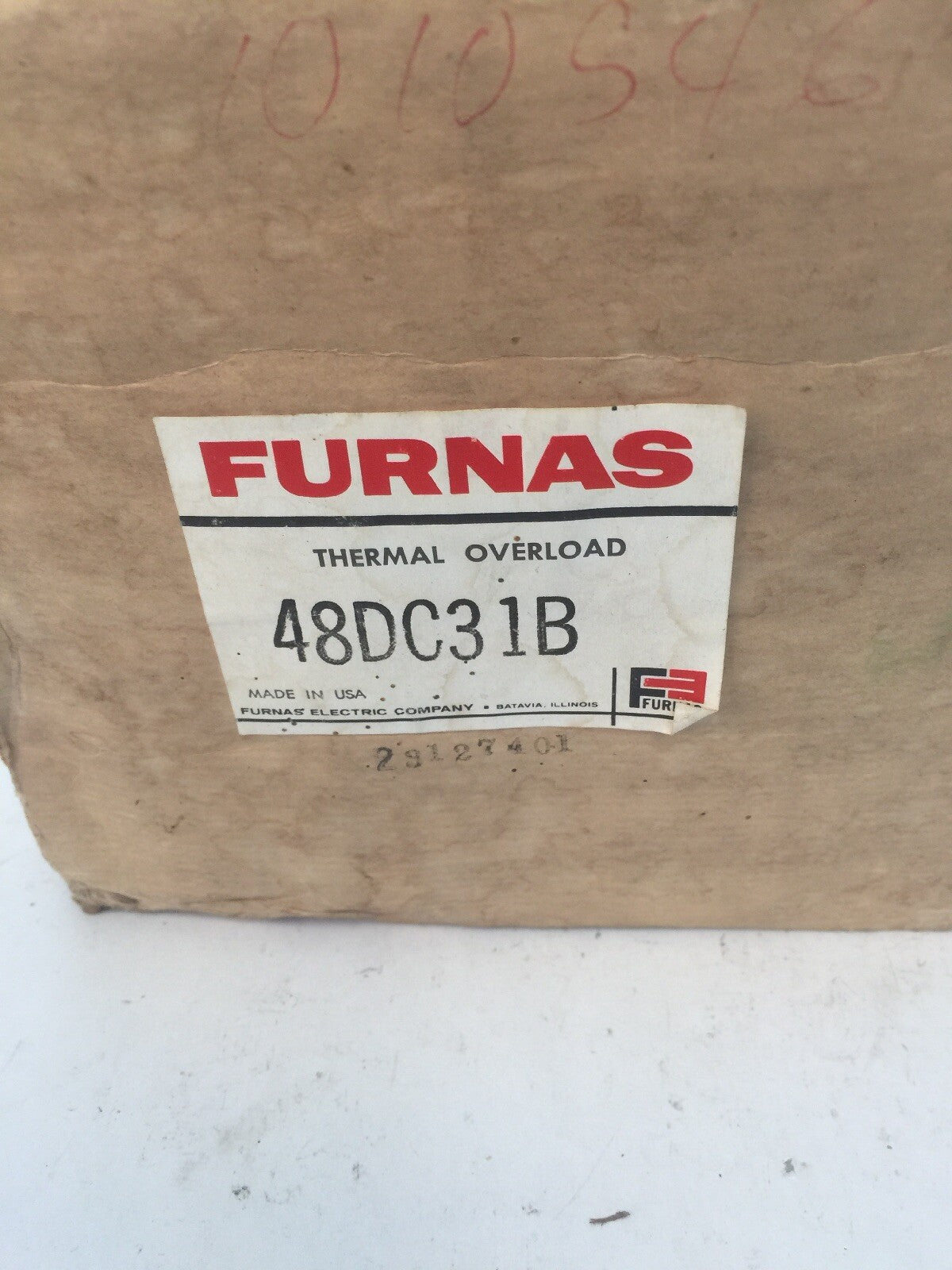 FURNAS 48DC31B THERMAL OVERLOAD RELAY IN ENCLOSURE 600VAC 120-240VDC1