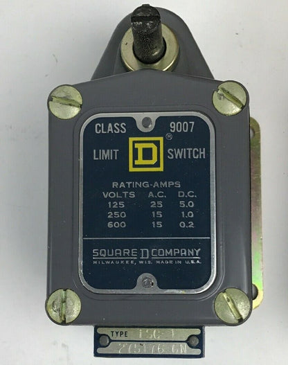 SQUARE D 9007 TSC1 MACHINE TOOL LIMIT SWITCH 600V MAX  NEMA TYPE2&5 ENCLOSURE2