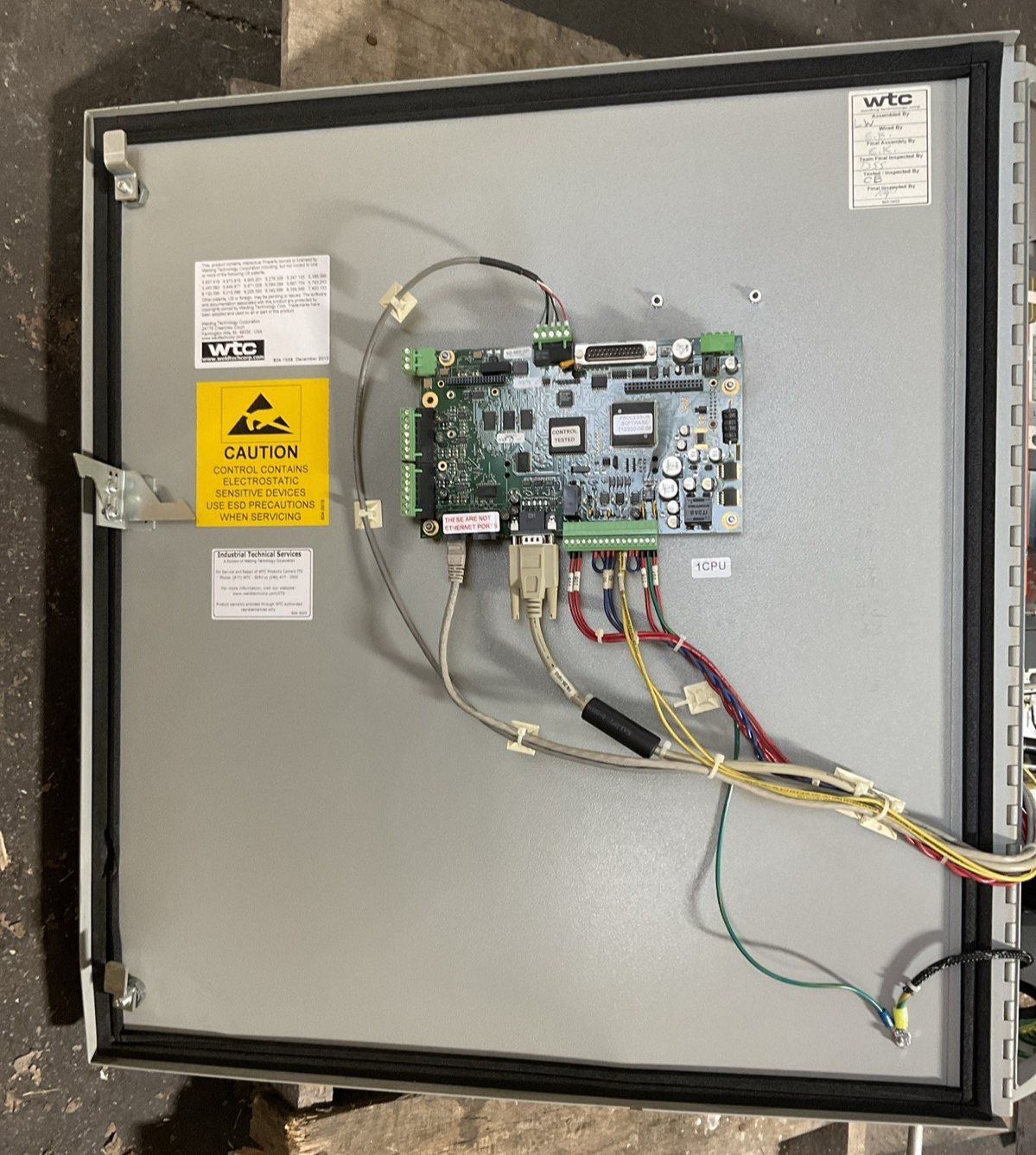 WTC MED WELD 4001 955-4170 WELDER CONTROLLER 900-8805-2M1 900-8213-4M46