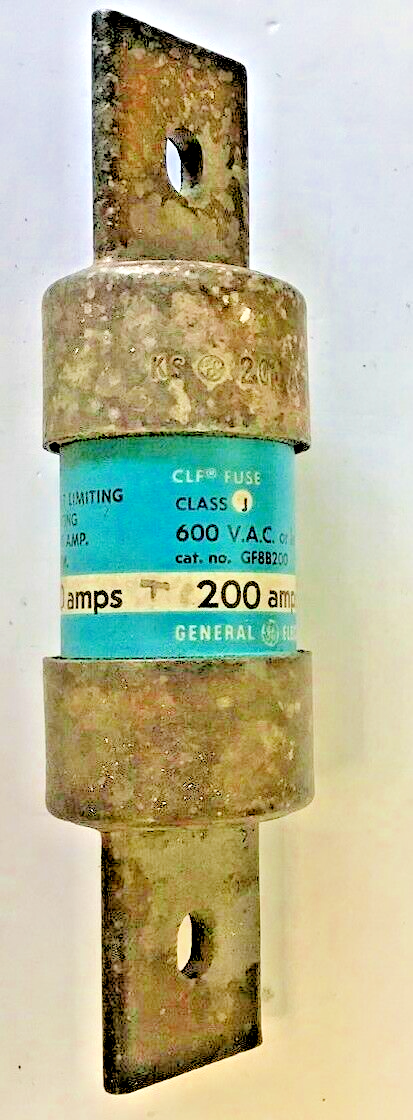 GENERAL ELECTRIC GF8B200 FUSE CLASS J 200AMPS 600VAC0