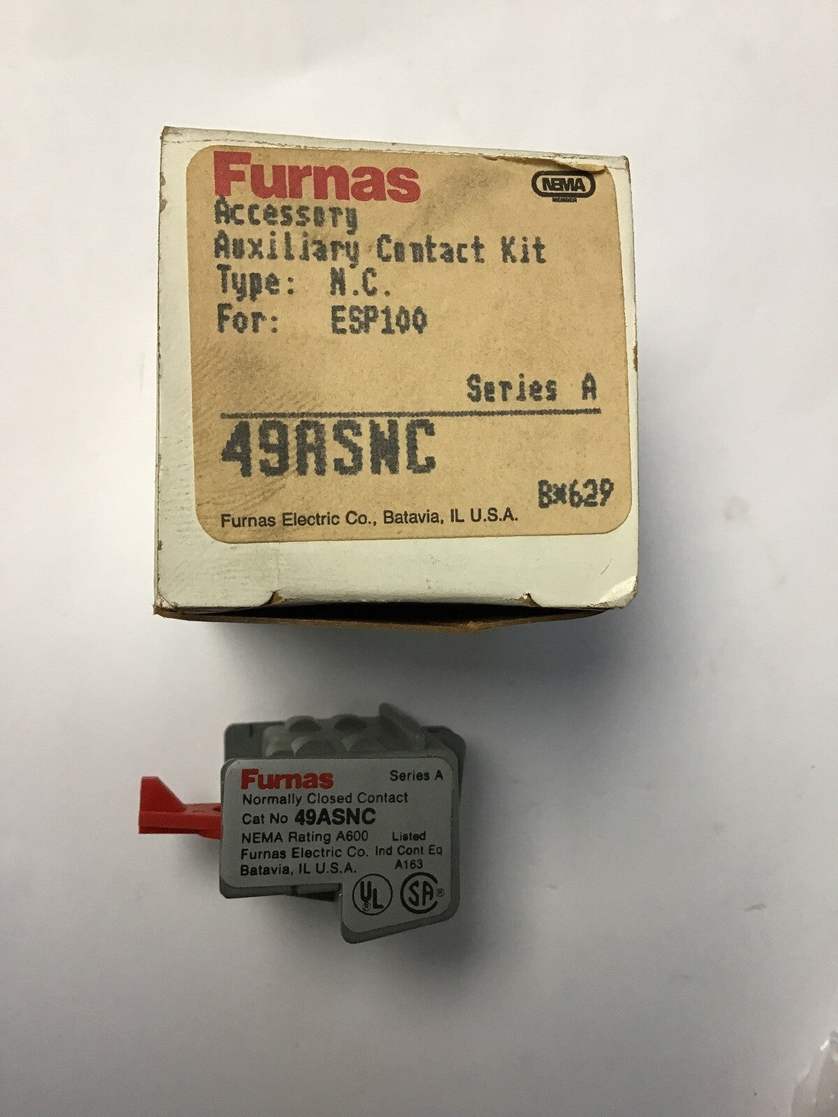 FURNAS 49ASNC AUXILIARY CONTACT KIT SER. A 0