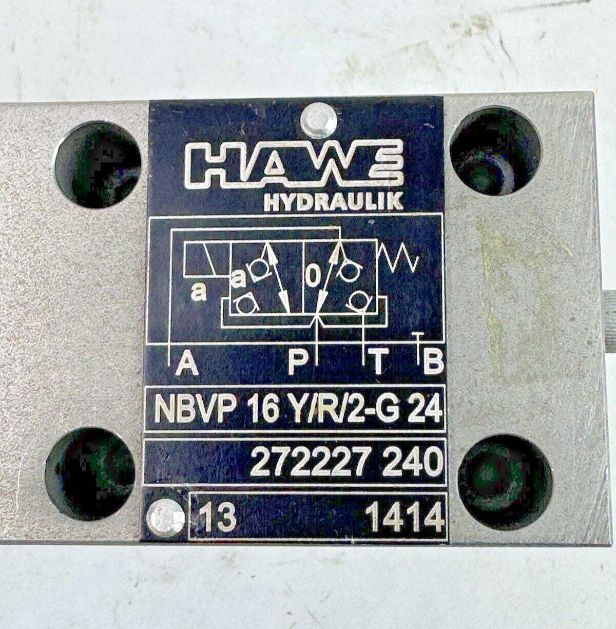 HAWE HYDRAULIK - NBVP 16 Y/R/2-G24 -DIRECTIONAL SEATED VALVE- VEKTEK 71-1122-541