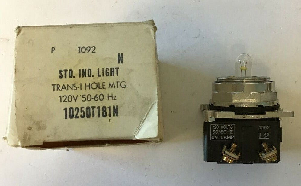 CUTLER HAMMER/ EATON 10250T181N PILOT LIGHT 120V 50/60HZ0