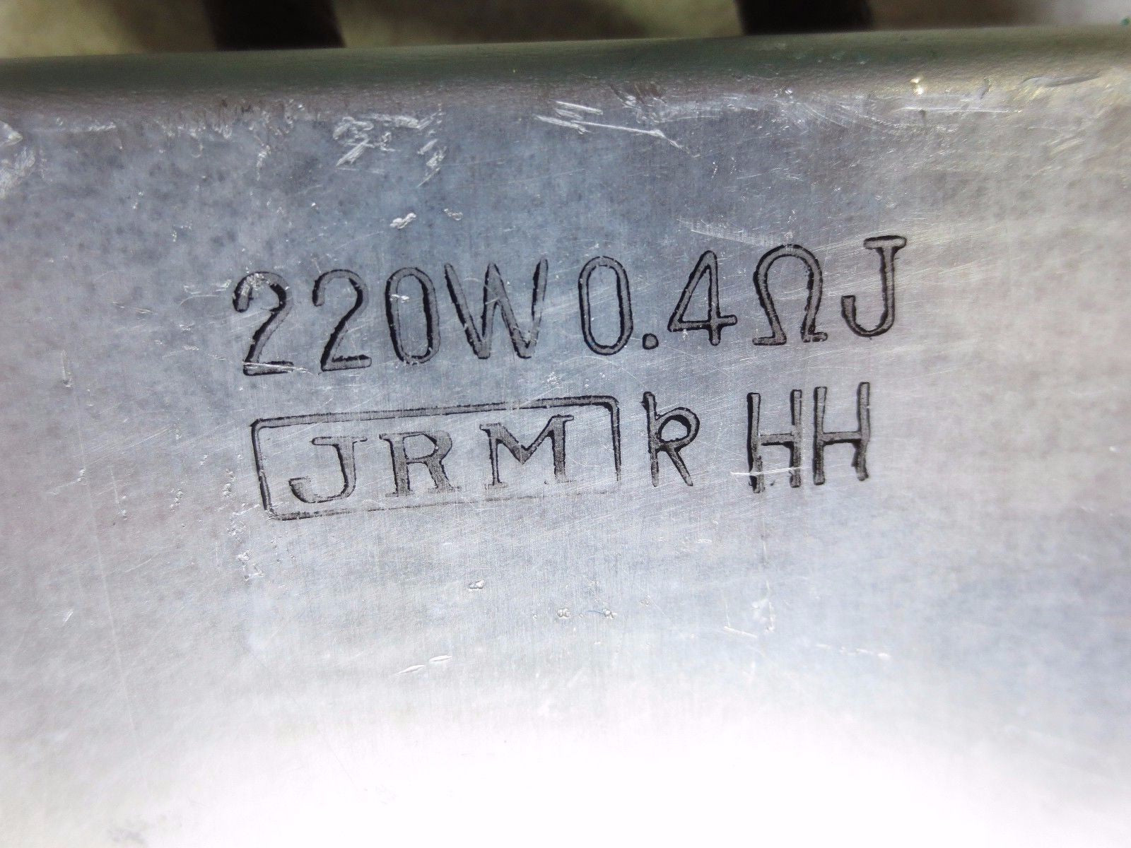 JRM JAPAN RESISTOR Mfg. 220W, 0.4 Ω J - 0.4 OHM - RESISTOR1