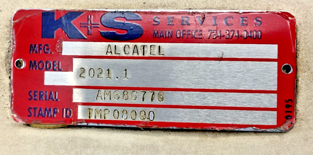 ALCATEL/ LEROY SOMER 2021.1 VACUUM PUMP AM686776 100-120VAC1