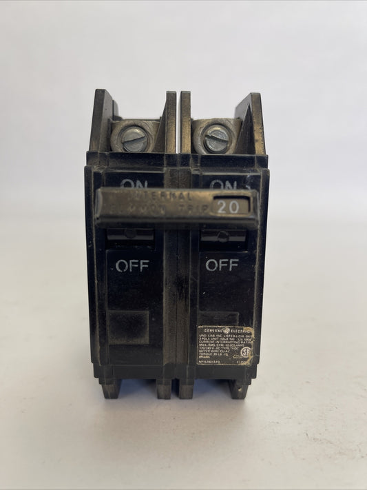 GE THQC22020 CIRCUIT BREAKER 20AMP 2POLE 120/240VAC0