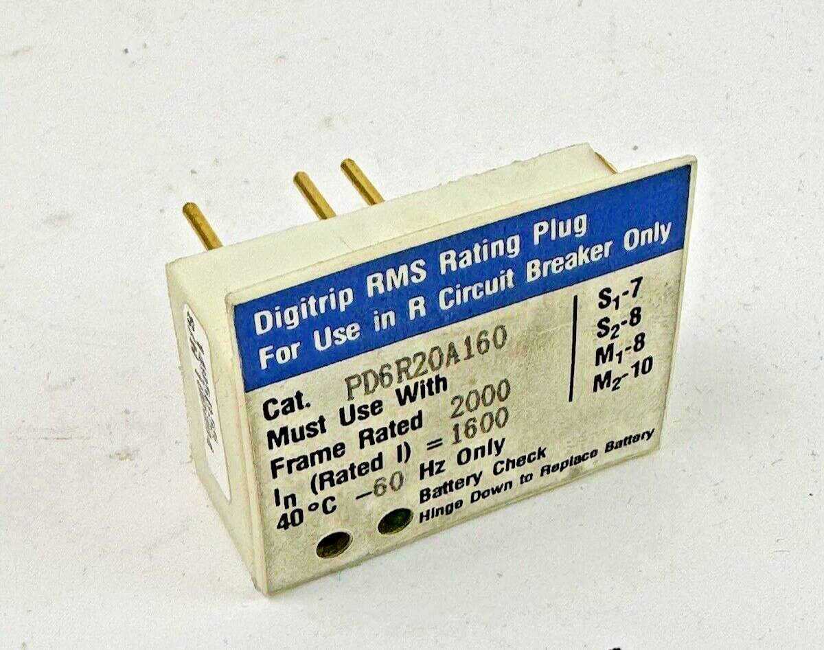 WESTINGHOUSE / CUTLER-HAMMER - PD6R20A160 -  DIGITRIP RMS RATING PLUG - 1600 AMP4