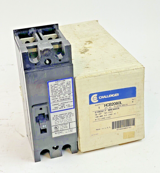 CHALLENGER - HCB2060L SERIES A -  CIRCUIT BREAKER - 60A/2 POLE/240 VAC0
