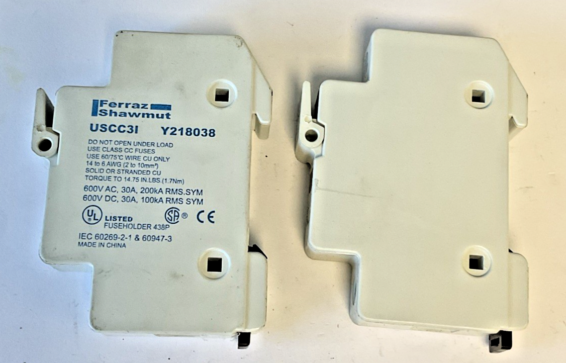 FERRAZ SHAWMUT USCC3I FUSE HOLDER 30A 600VAC 600VDC2