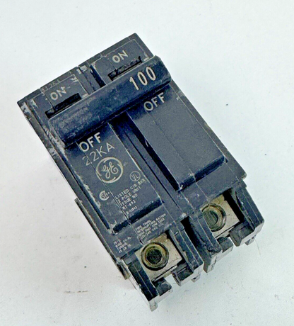 GE - THQL2100 - COMMON TRIP CIRCUIT BREAKER - 2 POLE, 100 A, 240 VAC **READ DES.0
