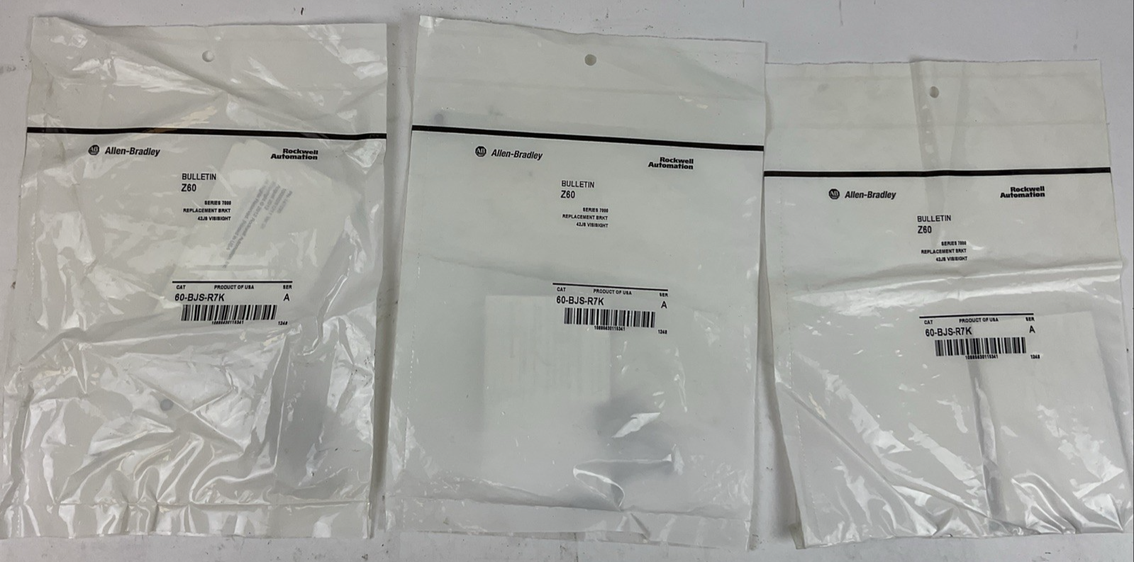 ALLEN BRADLEY 60-BJS-R7K SER A SERIES 7000 REPLACEMENT BRKT 42JS (LOT OF 3)0