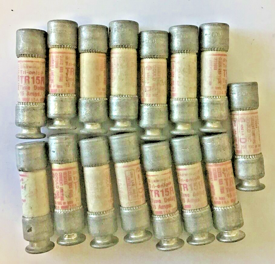 FERRAZ SHAWMUT TR15R FUSE TRI-ONIC TIME DELAY CLASS RK5 250VAC  ****LOTOF15****0