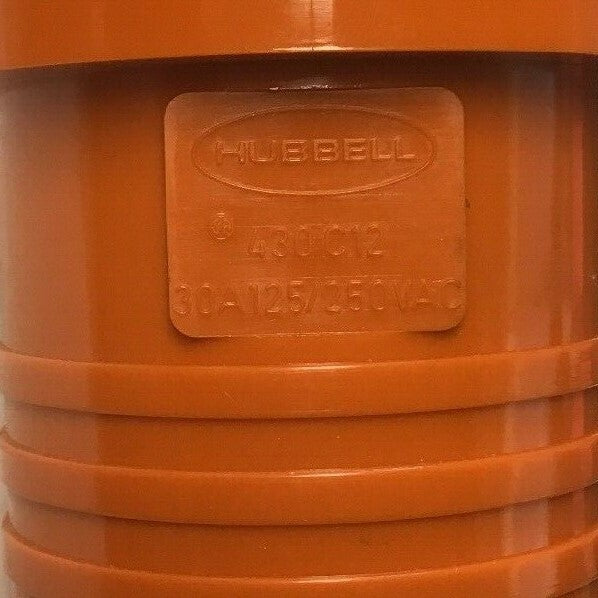 HUBBELL 430C12 PIN&SLEEVE  30AMP 125/250V 3POLE 4-WIRE GROUNDING5