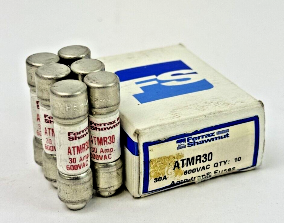 FERRAZ SHAWMUT - *BOX OF 6* - ATMR30 - AMP-TRAP FUSES - 600 VAC/ 30 A1