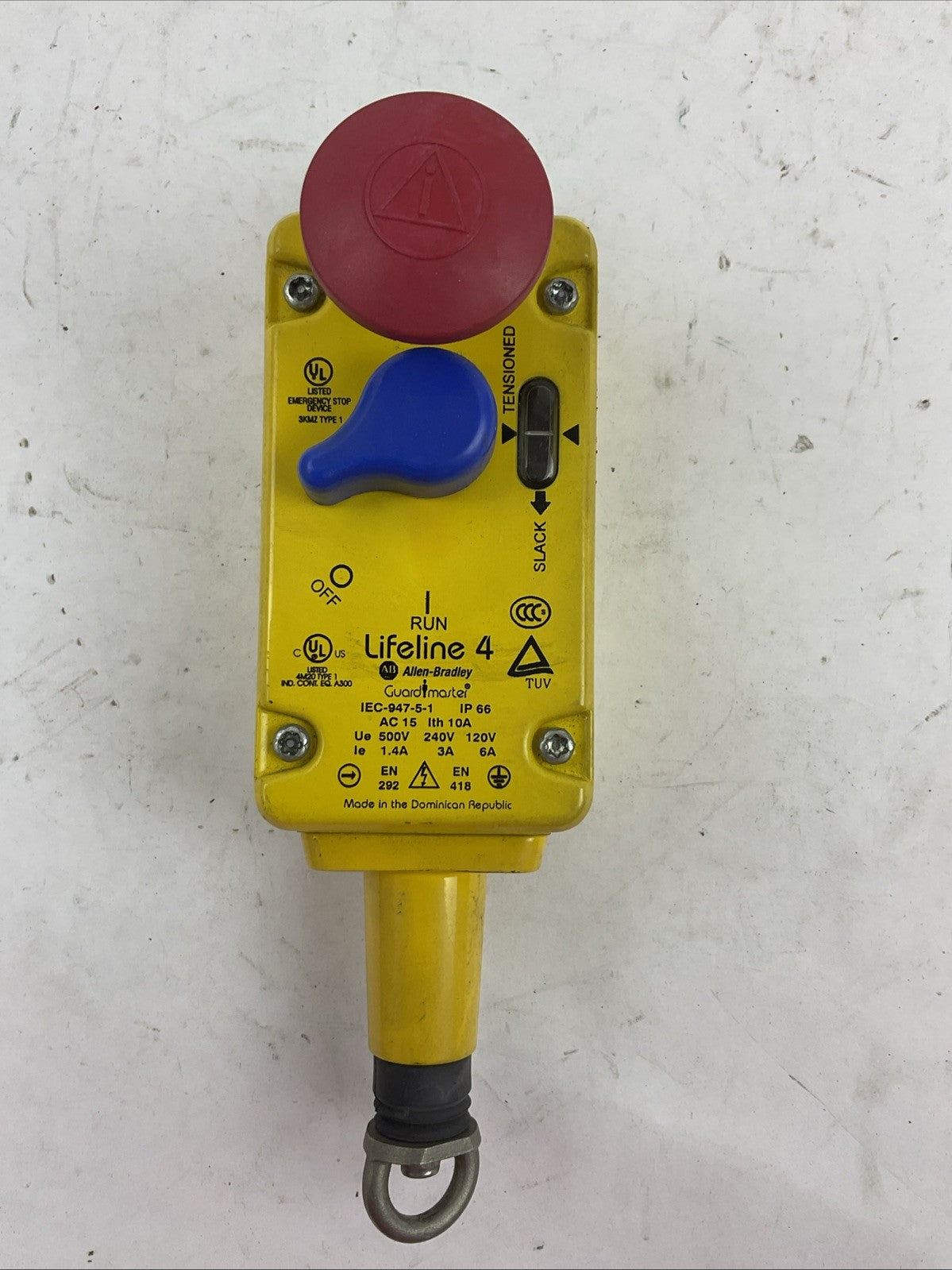 ALLEN BRADLEY 440E-L13133 PULL SWITCH 1/2NPT 2NC 2NO LIFELINE 4 GUARD MASTER0