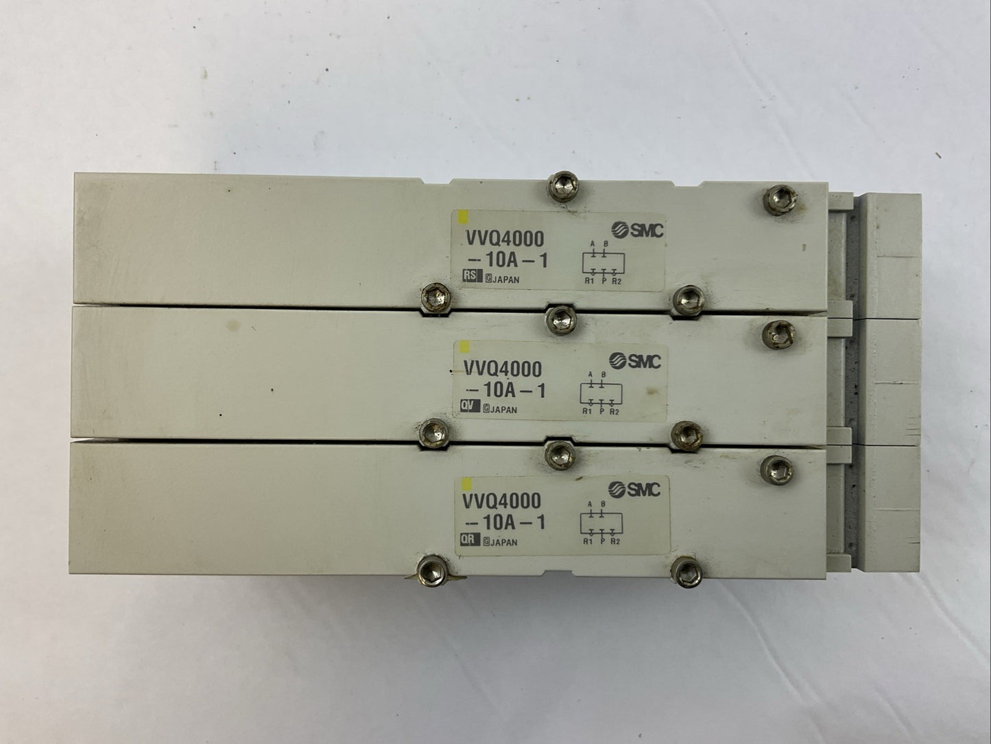 SMC MANIFOLD VALVE VQ 4000 VVQ4000-10A-1 BLANK PLATES (LOT OF 3)0