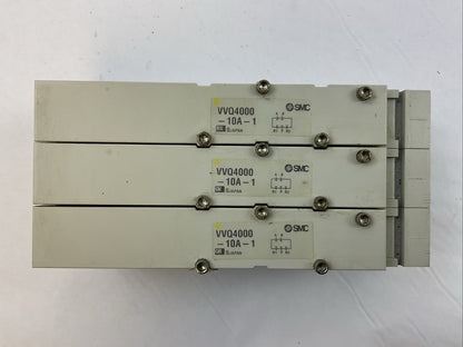 SMC MANIFOLD VALVE VQ 4000 VVQ4000-10A-1 BLANK PLATES (LOT OF 3)0