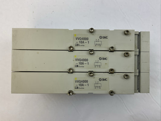 SMC MANIFOLD VALVE VQ 4000 VVQ4000-10A-1 BLANK PLATES (LOT OF 3)0