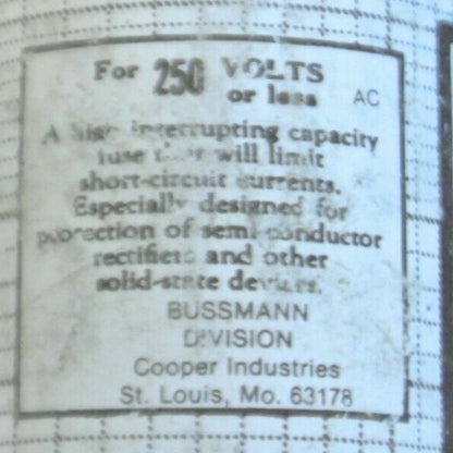BUSS / BUSSMANN KAB150 RECTIFIER / SEMICONDUCTOR FUSE / 150A / 250V3
