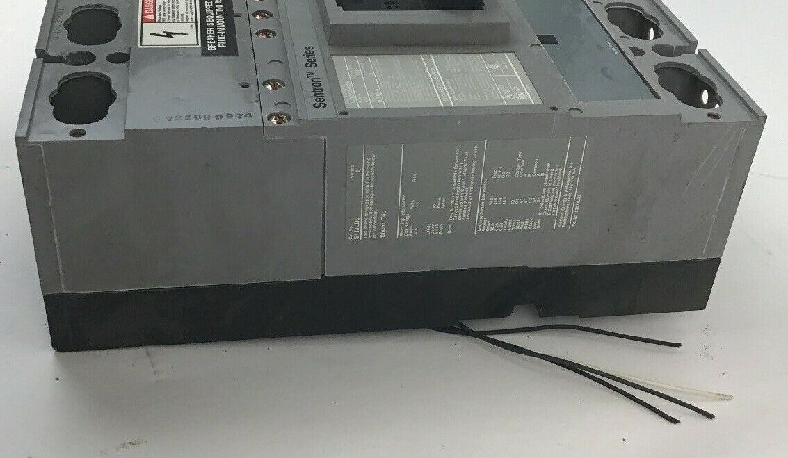 SIEMENS HJXD63S400A 400A MOLDED CASE  SWITCH W/SHUNT S11JLD6 & A01JLDLY SENTRON 3