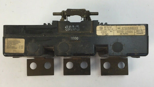 WESTINGHOUSE 371D590G33 AB TRIP UNIT 1000AMP INST TRIP 9000-10000AMP 3POLE0