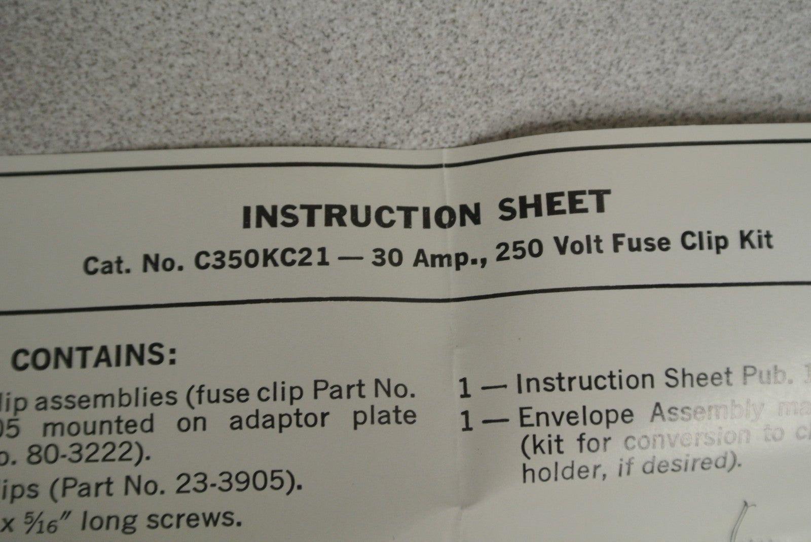 LOT of 4 SETS / CUTLER-HAMMER FUSE CLIP KITS / NEW SURPLUS 5