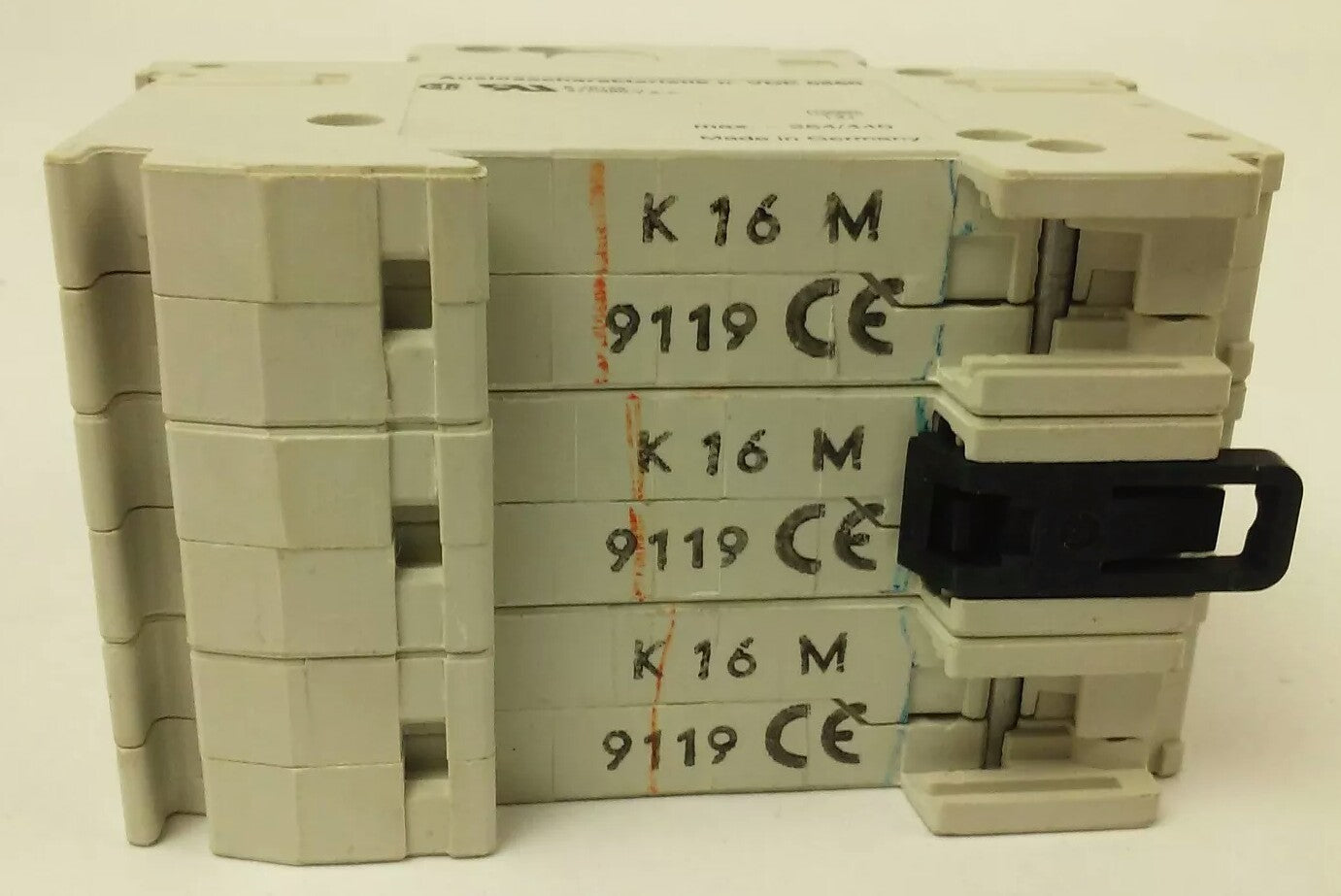 ABB, S283-K16A, CIRCUIT BREAKER, 3P, 277/480VAC,MAX 254/440, 16A, NO SCREWS, NEW5