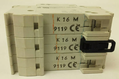 ABB, S283-K16A, CIRCUIT BREAKER, 3P, 277/480VAC,MAX 254/440, 16A, NO SCREWS, NEW5