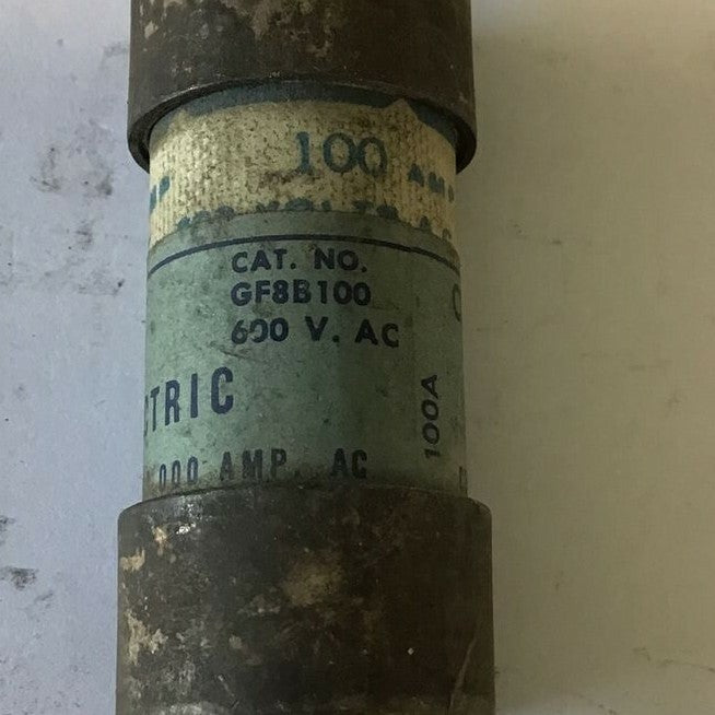 GENERAL ELECTRIC GF8B100 CURRENT LIMITNG FUSE 600VAC 100A  CLASS J***LOTOF4***2