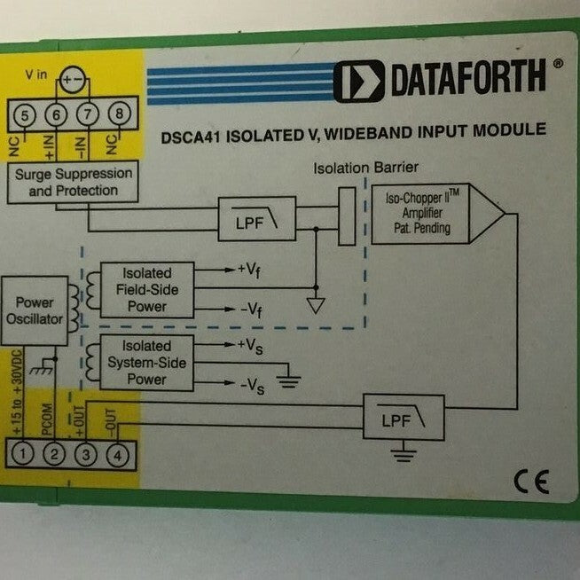 DATAFORTH DSCA41-01 ISOLATED VOLT, WIDEBAND INPUT MODULE3