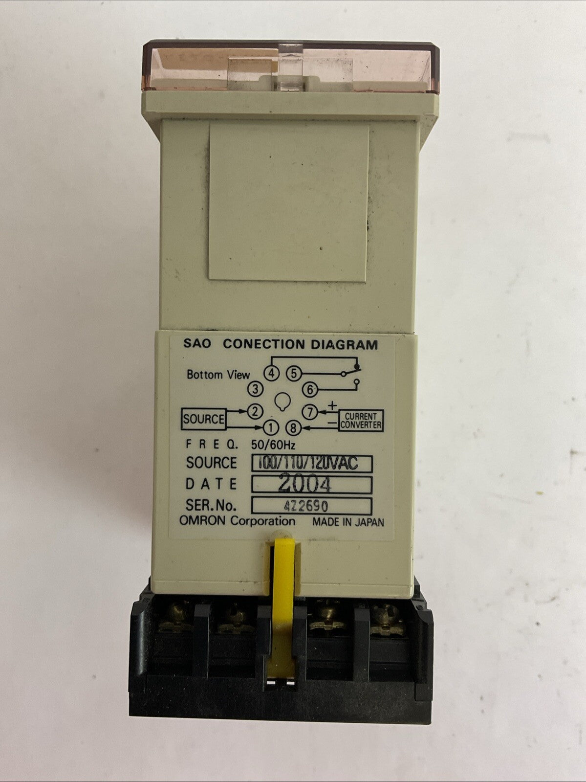 OMRON SAO-Q 1 N CURRENT SENSOR 100/110/120VAC2