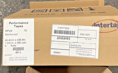 INTERTAPE RP24 PERFORMANCE TAPE REINFORCED 1-3/4 IN X 480YDS **BOX OF 4 ROLLS**0