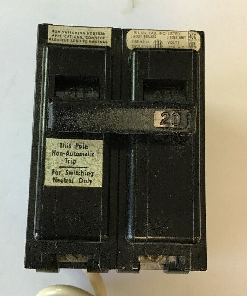 ITE QG2-B020 CIRCUIT BREAKER 20A 120VAC 2P1