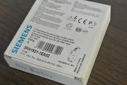 SIEMENS 3RH1921-1EA02 - AUXILIARY SWITCH BLOCK / AUXILIARY CONTACT - NEW SURPLUS3