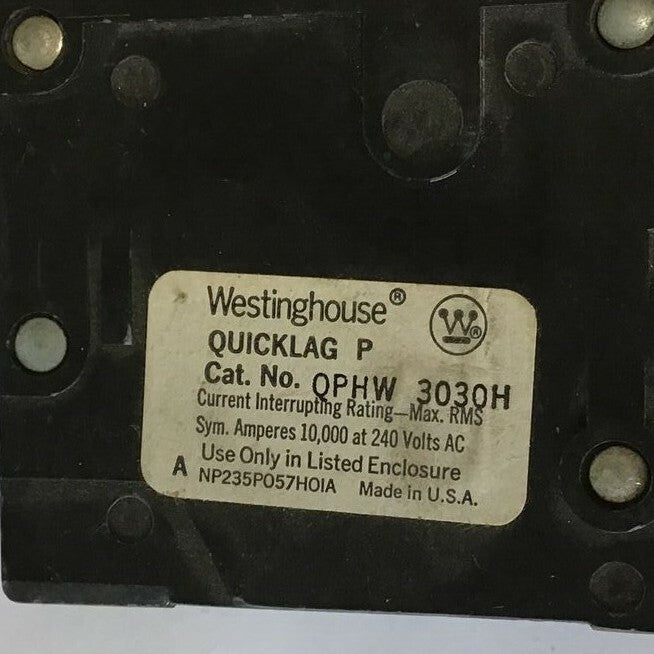 WESTINGHOUSE QPHW3030H CIRCUIT BREAKER 240VAC 3POLE  3