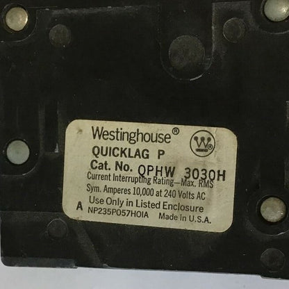 WESTINGHOUSE QPHW3030H CIRCUIT BREAKER 240VAC 3POLE  3