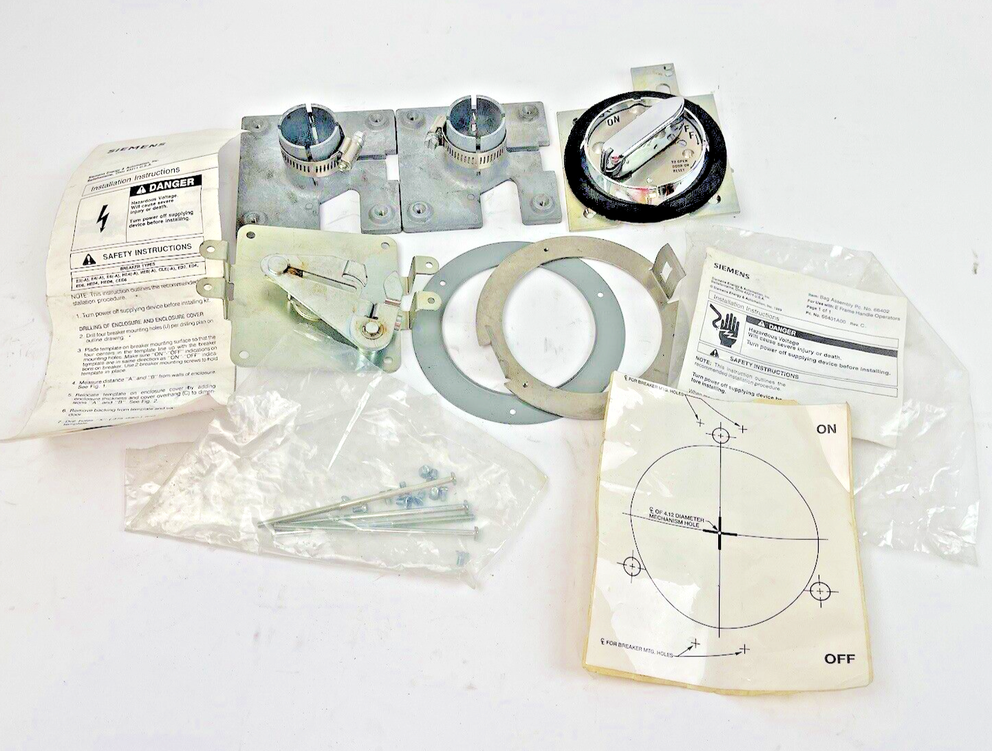 SIEMENS - E2RHV9 *PARTS ONLY* - MISSING 4 PARTS OF KIT - PLEASE SEE PHOTOS0