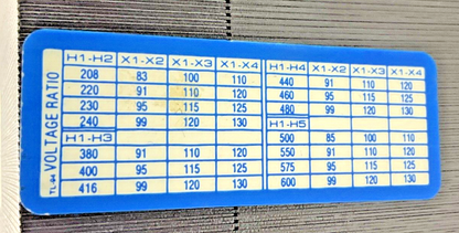 HEVI-DUTY Y1000N TRANSFORMER 1KVA SZ0 50/60HZ4