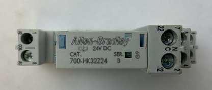 ALLEN BRADLEY 700-HK32Z24 SER B 24VDC RELAY 700-HN222 SER B 8A 300V RELAY BASE0