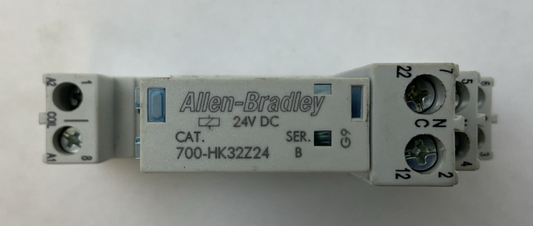 ALLEN BRADLEY 700-HK32Z24 SER B 24VDC RELAY 700-HN222 SER B 8A 300V RELAY BASE0