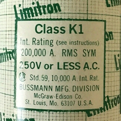 LIMITRON KTN 350 FAST-ACTING FUSE CLASS K1 250VAC 350A***LOTOF3****8